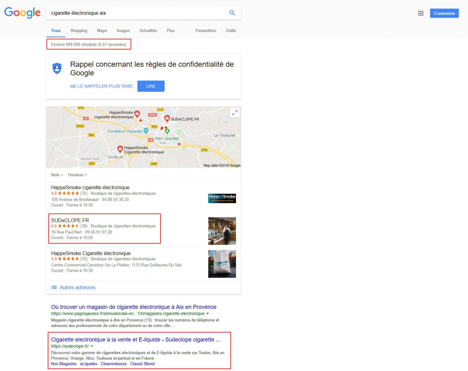 Référencement naturel Google Sudeclope