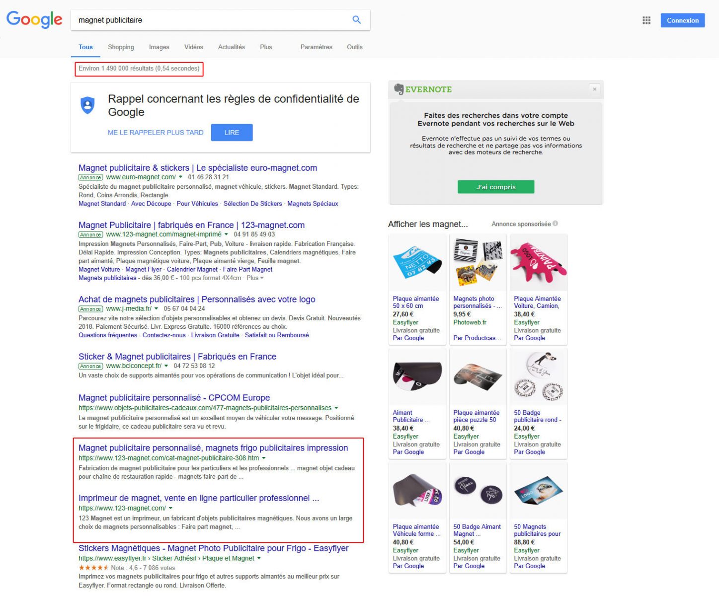 Référencement naturel GOOGLE Magnet