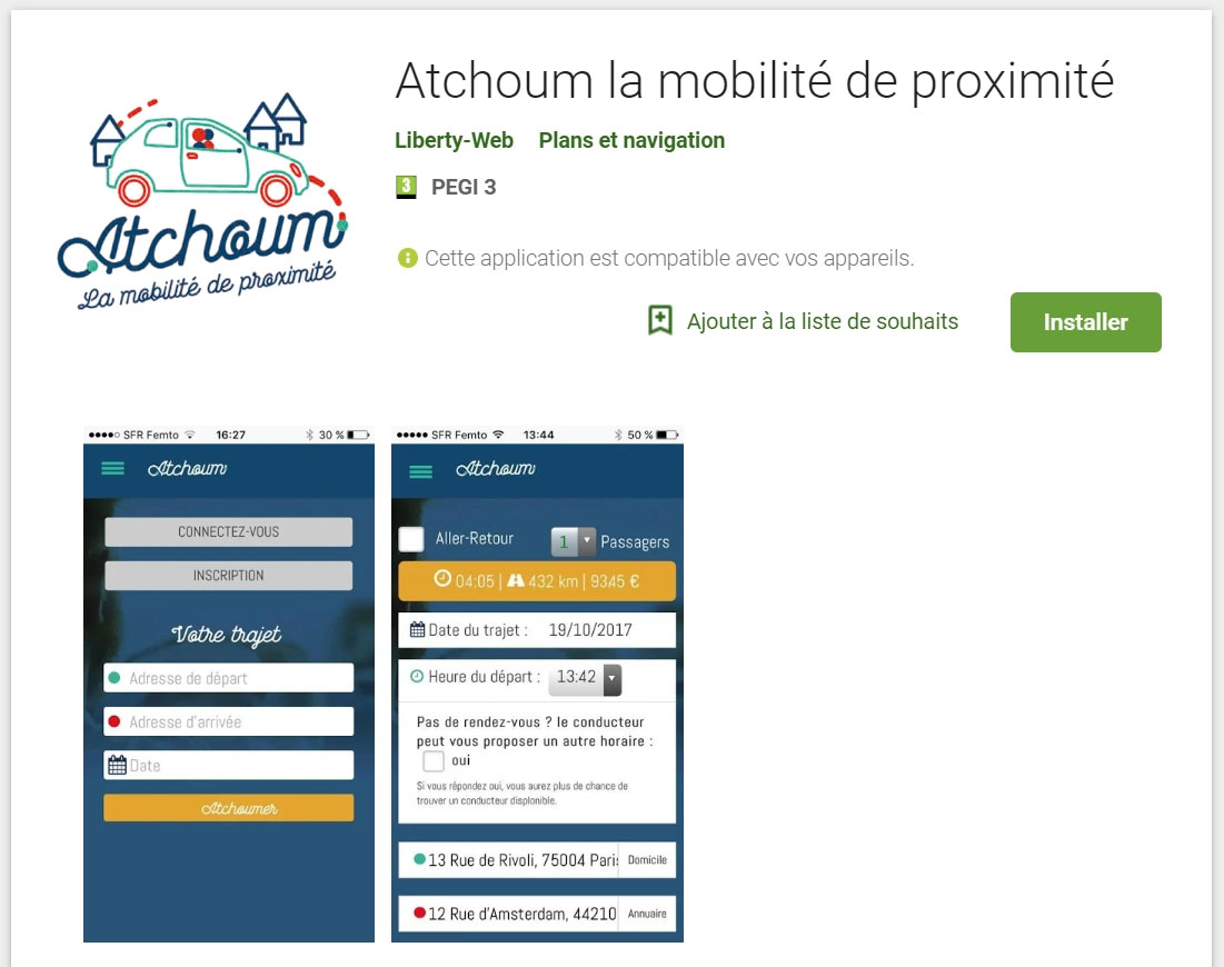 Création application Android Atchoum